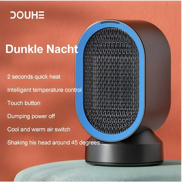 Xiaomi Douhe Desktop Electric Heater 600W DH-QN04 Black – View 3