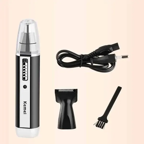 Kemei KM-6632 2 In 1 Rechargeable Nose Hair Trimmer for Men – View 3