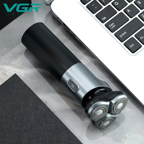 VGR V-343 Premium Cordless Rechargeable IPX7 Fully Waterproof 3 Head Electric Shaver & Timmer – View 5