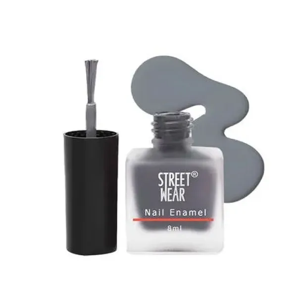 Street Wear Matte Nail Enamel Cool Grey Nail Polish – View 1