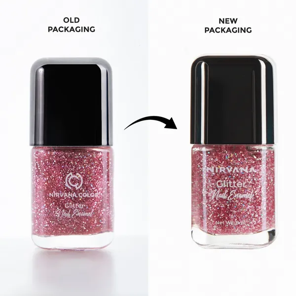 Nirvana Color Glitter Nail Enamel Precious Love 19 Nail Polish – View 2