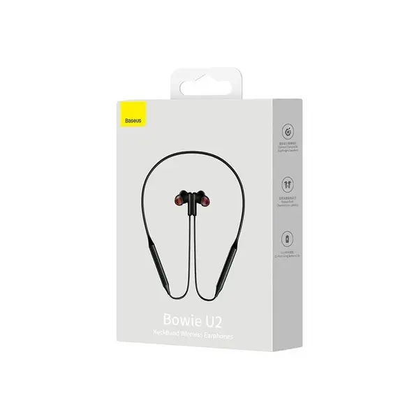 Baseus Bowie U2 Wireless Bluetooth Multicolor Neckband – Color: Black – View 3