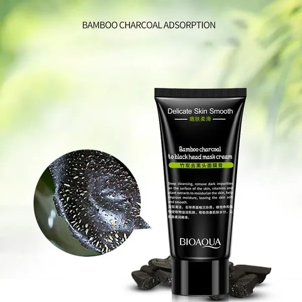 Bioaqua Bamboo Charcoal Black Remover Facial Face Mask - 60gm – View 2