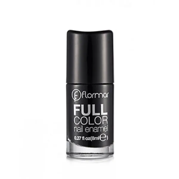 Flormar Full Color Nail Enamel FC32 Victory of Black Nail Polish – View 2