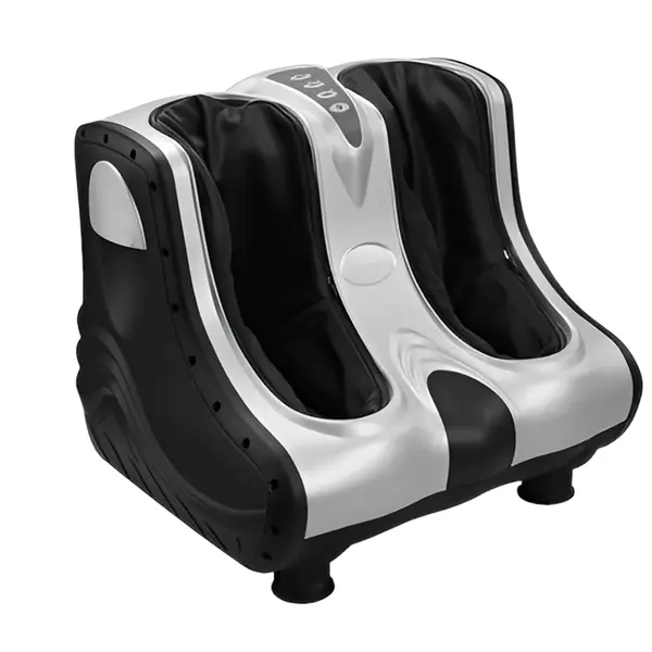 Heat-Enabled Electric Foot & Kneading Leg Massager – Color: White – View 1