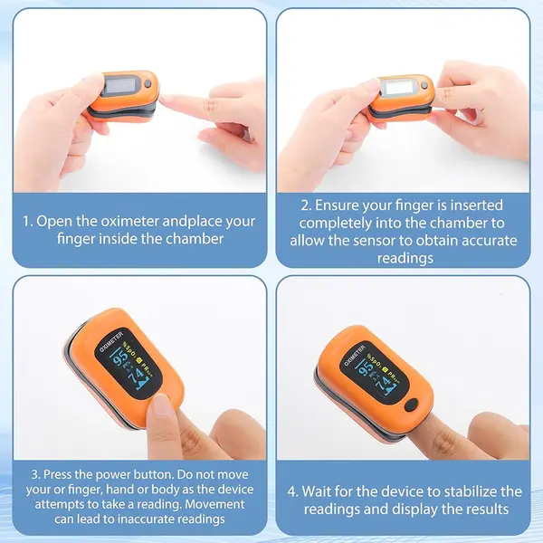 Portable Digital Pulse Oximeter Fingertip Blood Oxygen Meter for Quick SpO2 Measurement and Heart Rate Monitoring – View 5