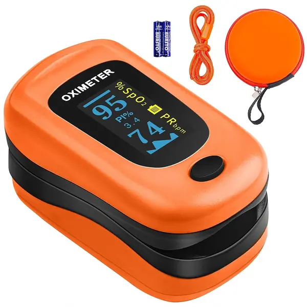 Portable Digital Pulse Oximeter Fingertip Blood Oxygen Meter for Quick SpO2 Measurement and Heart Rate Monitoring – View 1