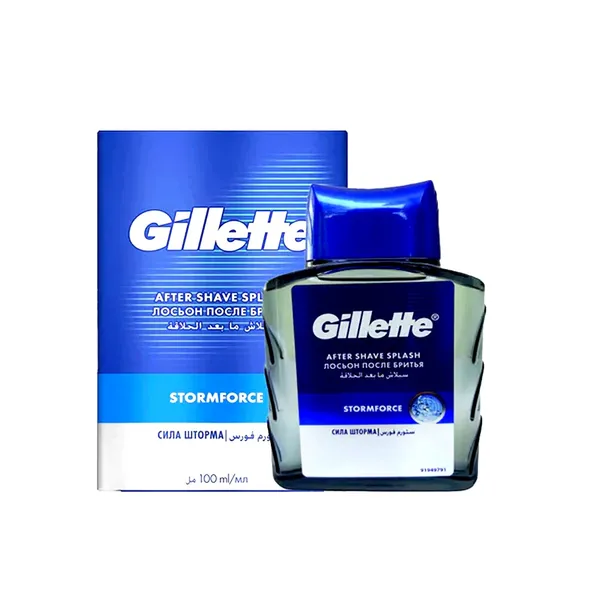 Gillette Skin care Stormforce After Shave Splash Used For Male - 100 ml – View 1
