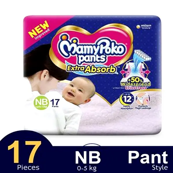 MamyPoko Pants Premium Extra Absorb Pant System Baby Diaper – Quantity: 17 pcs – View 2