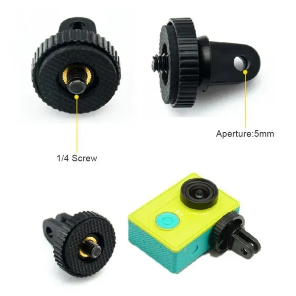 Conversion Adapter 1/4" Base Mount for Action Cameras GoPro Hero – View 2