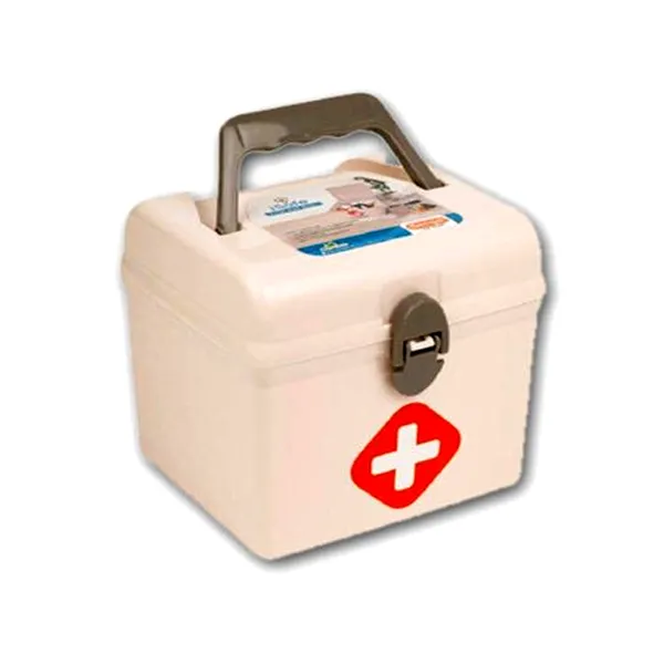 Medicine Storage Dual Safety Lock Buckles Mini First Aid Storage Box – View 2