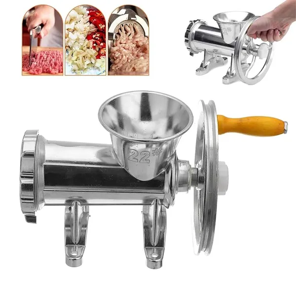Crank Aluminum Alloy Noodle Making Gadgets Home Sausage Kitchen Tools Pasta Maker Meat Grinder Mincer – View 4