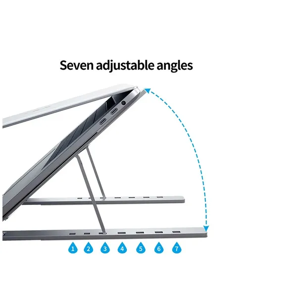 Yuanxin X-ZJ801 Retractable Adjustable Laptop Stand with Anti Slip Pad – Color: Silver – View 4