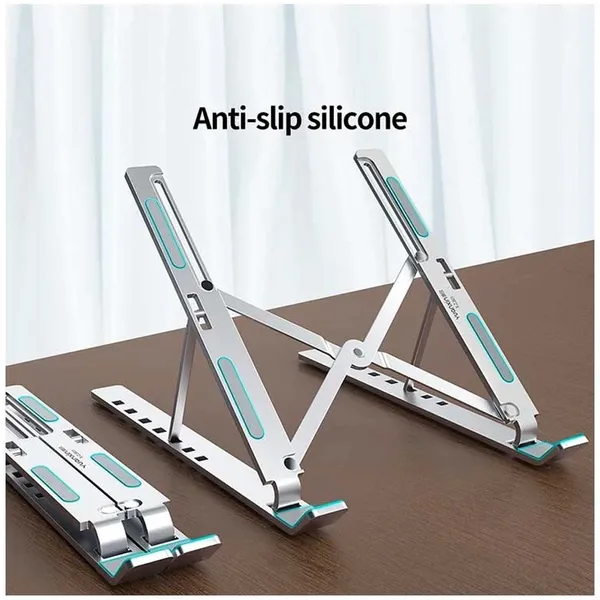 Yuanxin X-ZJ801 Retractable Adjustable Laptop Stand with Anti Slip Pad – Color: Silver – View 3