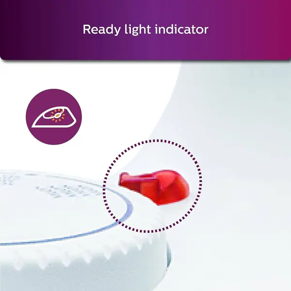 Philips HI113 Lightweight Button Groove Dry Iron – Color: White – View 5