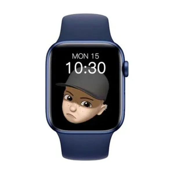 HW22 Plus 2.5D Curved Smartwatch – Color: Blue – View 2
