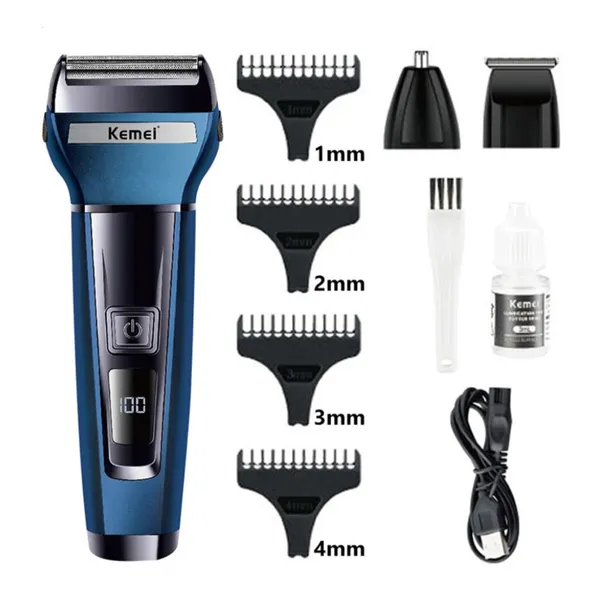 Kemei KM-6541 3 In 1 Trimmer Rechargeable Grooming Kit – View 1