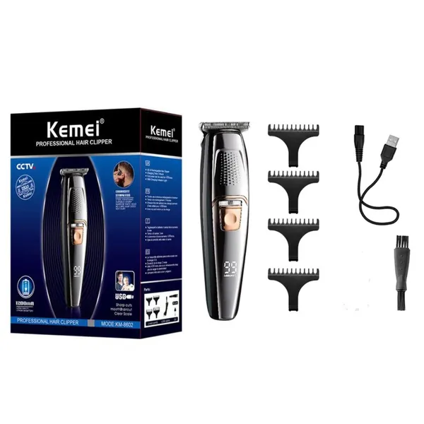 Kemei KM-8602 USB Rechargeable Hair Clipper Trimmer – View 2