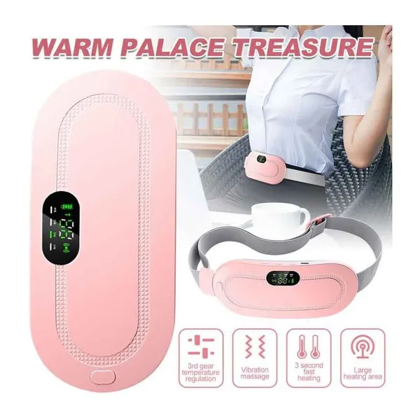 Heating Pad Massage Period Pain Relieve Therapy Menstrual Cramp Electric Belt – View 3