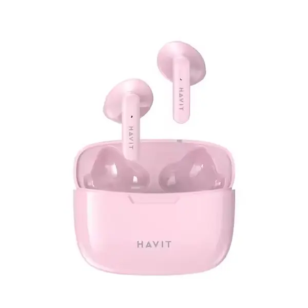 Havit TW967 True Wireless Stereo Earbuds – Color: Pink – View 1