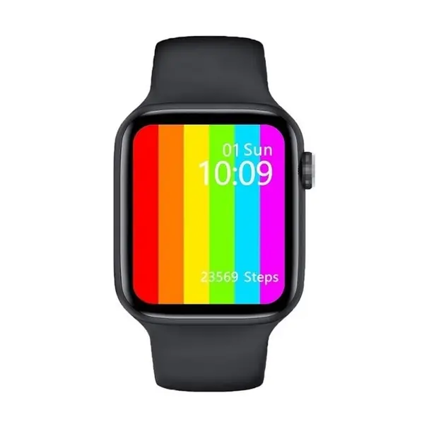 Microwear W26 Plus IP68 Waterproof Smartwatch – Color: Black – View 2