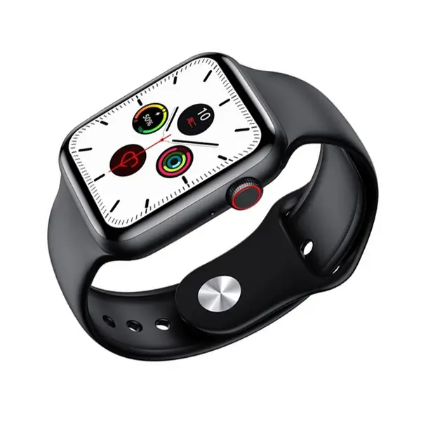 Microwear W26 Plus IP68 Waterproof Smartwatch – Color: Black – View 3