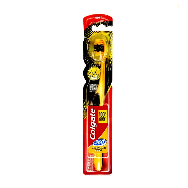 Colgate 360 Charcoal Gold Deep Clean Gum Care Toothbrush 1 pcs – View 1