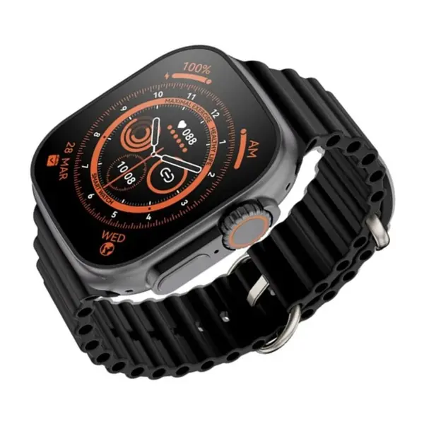 Newest T800 Ultra Smartwatch Series 8 with Wireless Charging – Color: Black – View 2