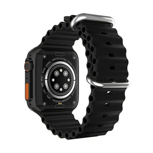 Newest T800 Ultra Smartwatch Series 8 with Wireless Charging – Color: Black – View 3