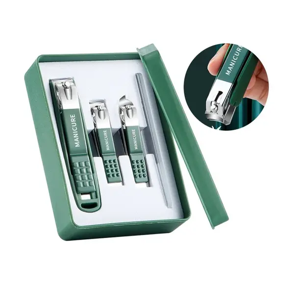 Carbon steel Manicure Pedicure Nail Cutters Clippers 3Pcs /set  – View 1