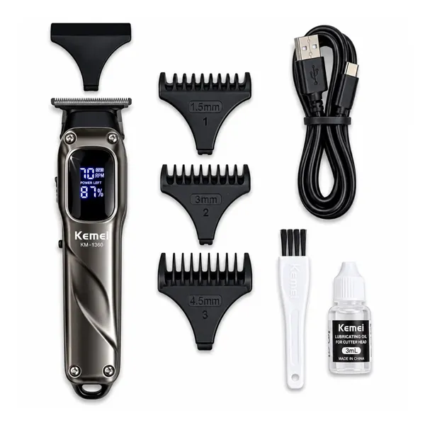 Kemei KM-1360 Professional Hair Clipper Trimmer – Cordless Hair Cutting Machine – View 4