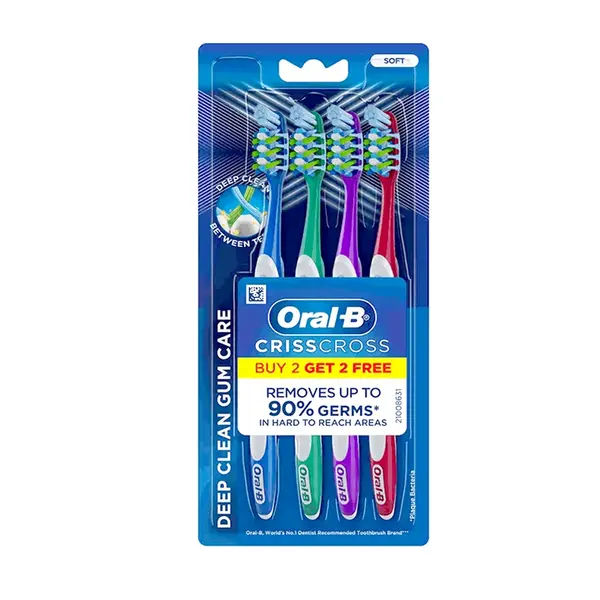 Oral-B CrissCross Deep Clean Gum Care Toothbrush-Soft (Buy 2 Get 2 Free) – View 2
