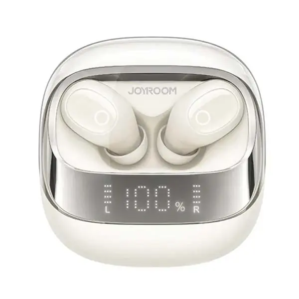 Joyroom JR-DB2 True Wireless Earbuds with Digital Display – Color: White – View 1