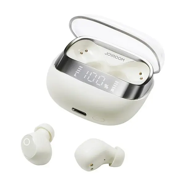 Joyroom JR-DB2 True Wireless Earbuds with Digital Display – Color: White – View 2