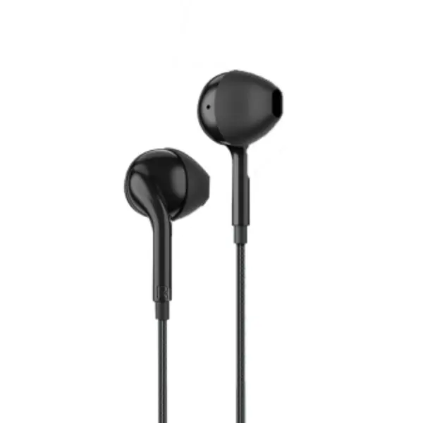 GEEOO TC555 Type-C Half In-Ear Wired Earphone – Color: Black – View 2