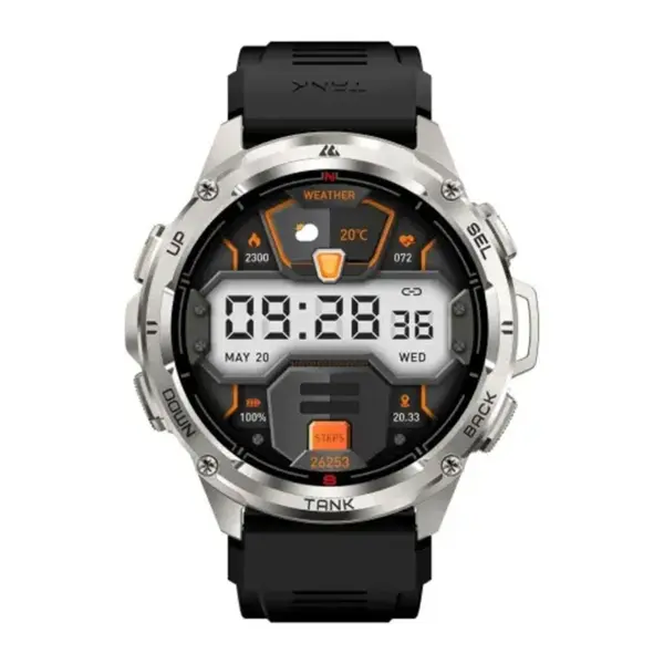 KOSPET TANK T3 Ultra Bluetooth Calling Smartwatch – Color: Silver – View 2