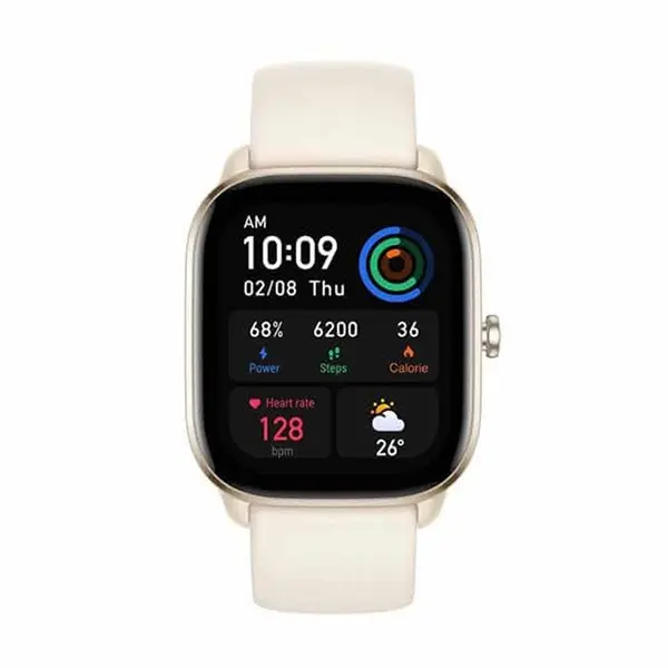 Amazfit GTS 4 AMOLED Smartwatch – Color: White – View 2
