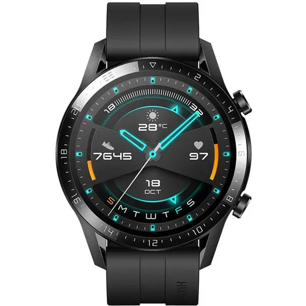 Huawei Watch GT 2 AMOLED Smartwatch – Color: Black – View 2