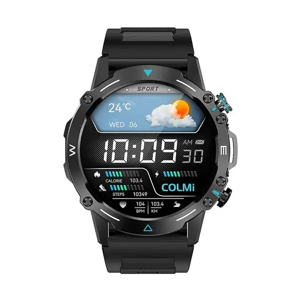 COLMI M42 Bluetooth Calling Smart Watch – Color: Black – View 2