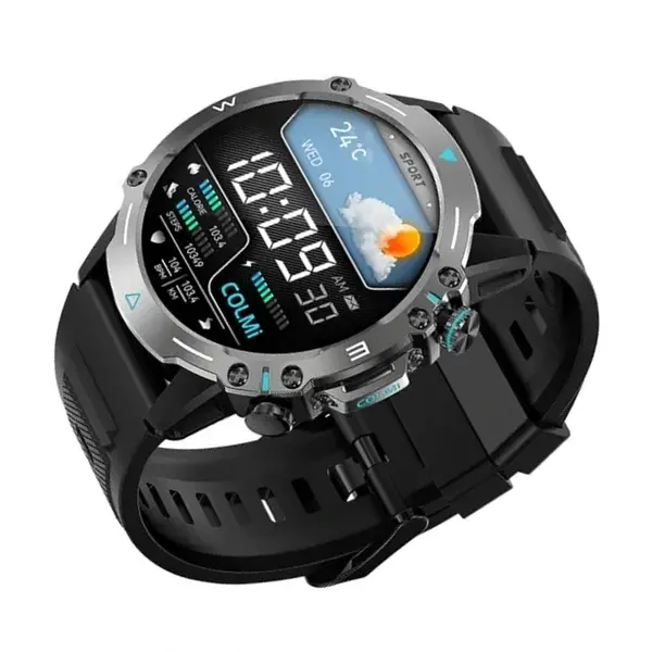 COLMI M42 Bluetooth Calling Smart Watch – Color: Black – View 3