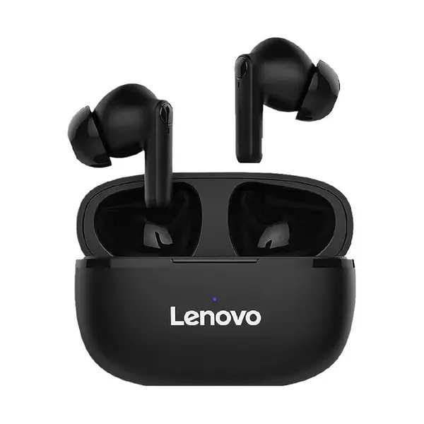 Lenovo HT05 TWS Wireless Bluetooth Earbuds – Color: Black – View 1