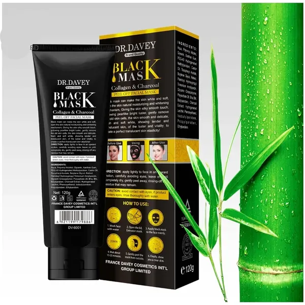 Dr. Davey Black Peel Off Collagen & Charcoal Face Mask – View 4