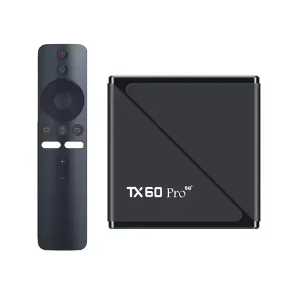 TX 60 Pro 14K ULTRA HD Android Smart TV Box with Voice Remote – View 1