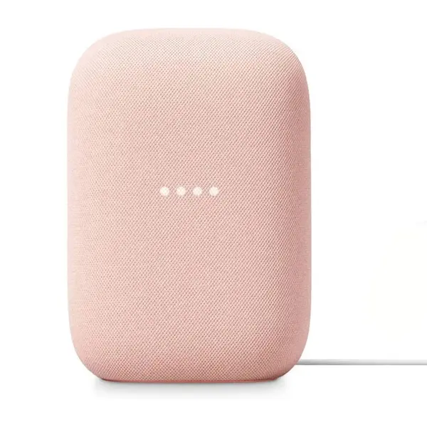 Google Nest Audio Voice Assistant Smart Speaker – Color: Pink – View 2