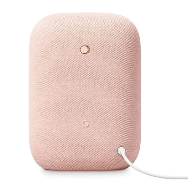 Google Nest Audio Voice Assistant Smart Speaker – Color: Pink – View 1