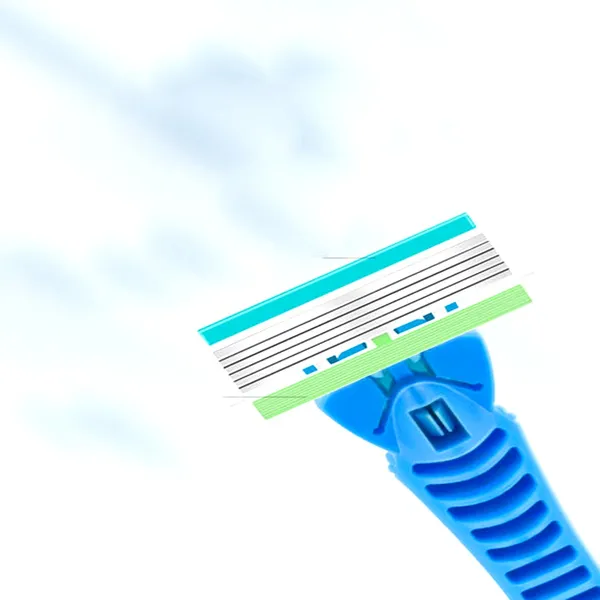 1 Handle + 4 Blades Men And Women Body Hair Safety Bikini Aloe Strip Shaving Razor – View 4