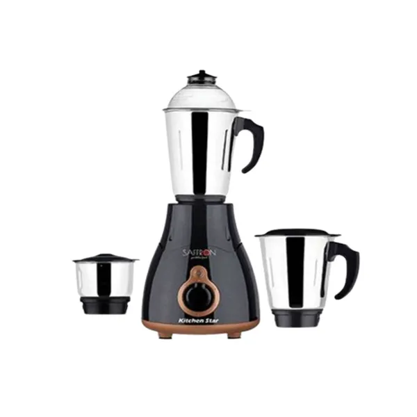 Saffron Kitchen Star 750W 3 Jars Mixer Grinder (Metallic Black) – View 1