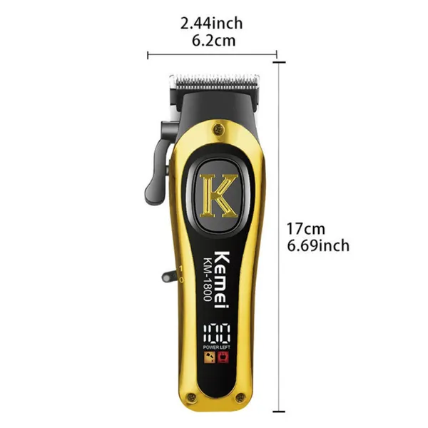Kemei KM-1800 Rechargeable Beard & Hair Clipper Trimmer – View 3