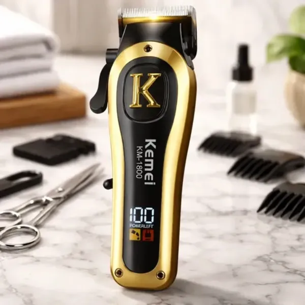 Kemei KM-1800 Rechargeable Beard & Hair Clipper Trimmer – View 5