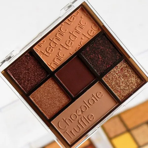 Technic Pressed Pigment Palette 7 Chocolate Color Eyeshadow Truffle – View 3